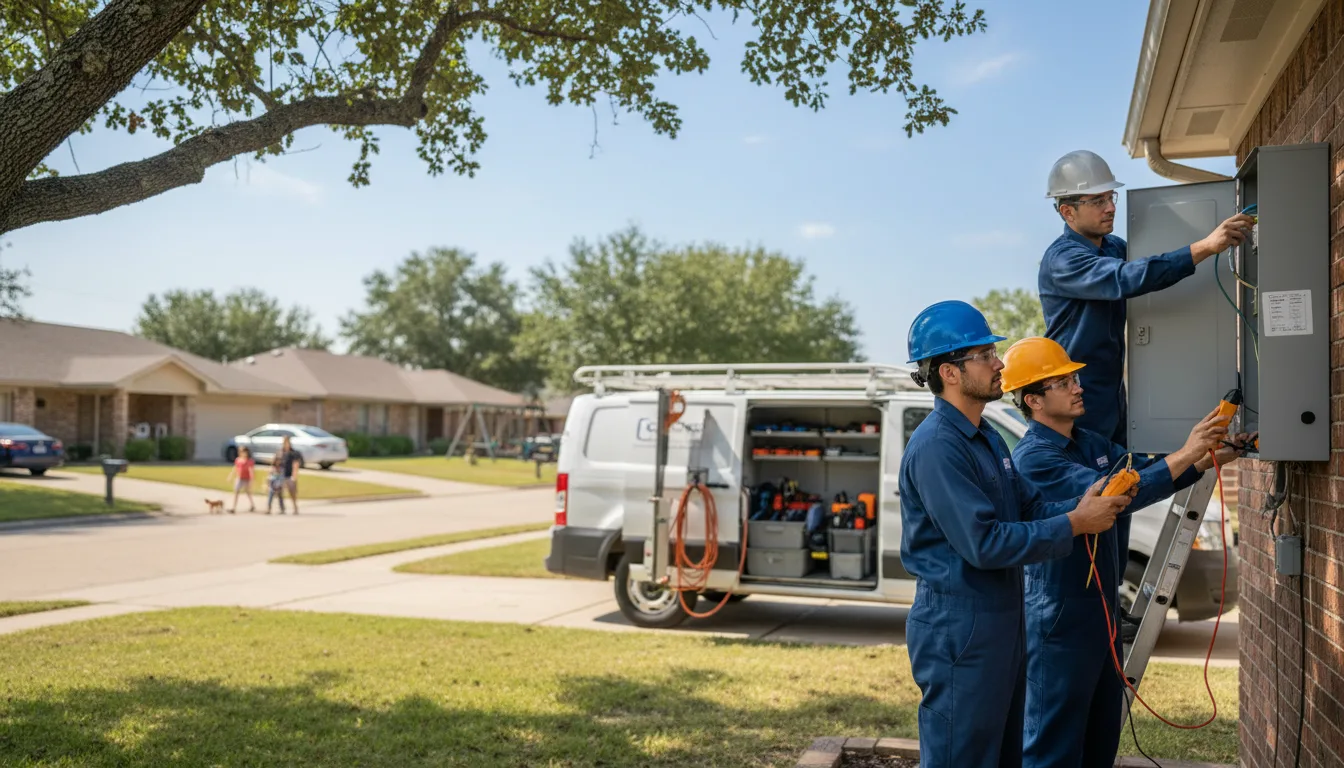 Certified electrician providing emergency electrical services in Strum, WI